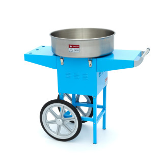Maxima Suikerspinmachine &ndash; &Oslash; 52 cm &ndash; Blauw &ndash; met Onderstel