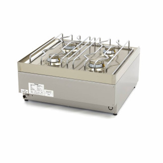 Maxima Kookplaat Horeca - 4 Pitten - Dubbel - 60 cm Diep - Gas