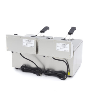 Maxima Frituurpan - 2x 8 L - 2 Manden - tot 2,8 Kg Frites