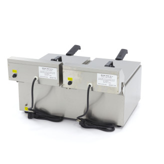 Maxima Frituurpan - 2x 11 L - 2 Manden - tot 2,8 Kg Frites
