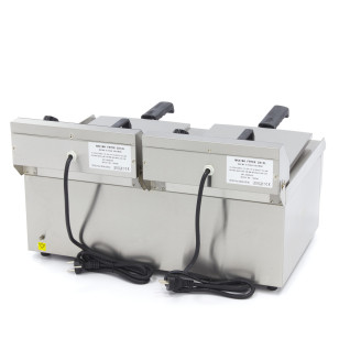 Maxima Frituurpan - 2x 13 L - 2 Manden - met Tapkraan