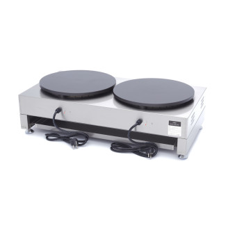 Maxima Crepebakplaat - Dubbele Crepes - 2 x 40 - incl. Beslagverdeler