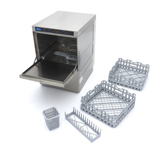Maxima Glazenspoelmachine - 35 x 35 cm - met Afvoer-, Glansspoel- en Zeeppomp
