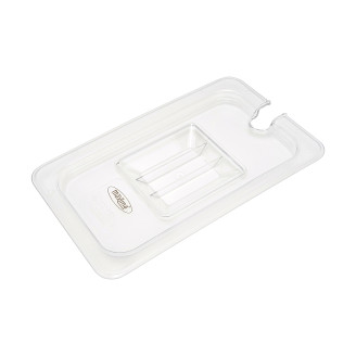 Maxima Gastronorm Deksel - 1/4 GN - Polycarbonaat - met Uitsparing