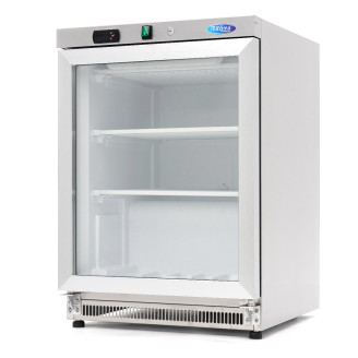 Maxima Vrieskast - 200 L - Rvs - met Glazen Deur