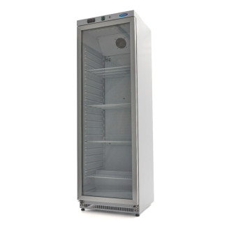 Maxima Koelkast - 400 L - Wit - met Glazen Deur