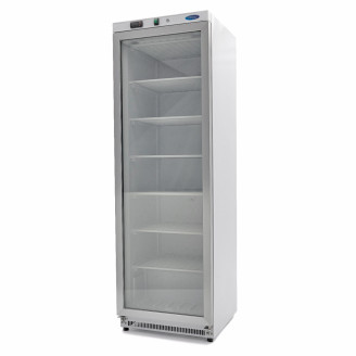 Maxima Vrieskast - 400 L - Wit - met Glazen Deur