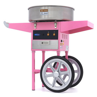 Maxima Suikerspinmachine &ndash; &Oslash; 52 cm &ndash; Roze &ndash; met Onderstel