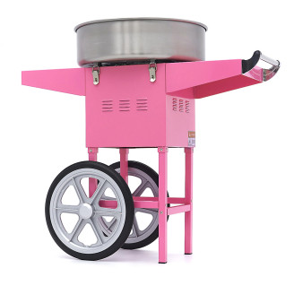 Maxima Suikerspinmachine &ndash; &Oslash; 52 cm &ndash; Roze &ndash; met Onderstel
