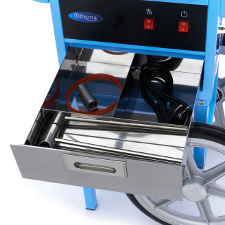 Maxima Suikerspinmachine &ndash; &Oslash; 52 cm &ndash; Blauw &ndash; met Onderstel