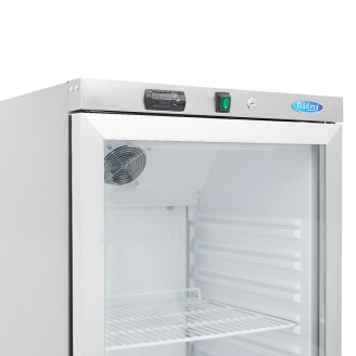 Maxima Koelkast - 400 L - Rvs - met Glazen Deur