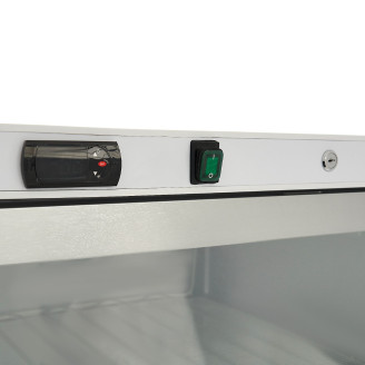 Maxima Vrieskast - 600 L - Wit - met Glazen Deur