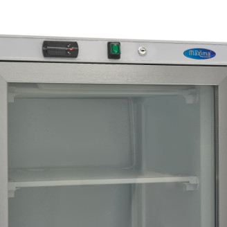 Maxima Vrieskast - 400 L - Wit - met Glazen Deur