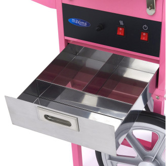 Maxima Suikerspinmachine &ndash; &Oslash; 52 cm &ndash; Roze &ndash; met Onderstel
