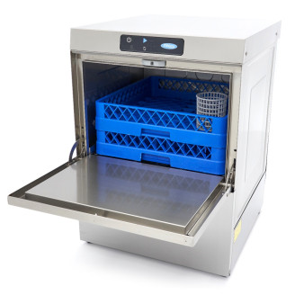 Maxima Horeca Vaatwasser - 50 x 50 cm - met Afvoer-, Glansspoel- en Zeeppomp - Digitaal Display - 230V