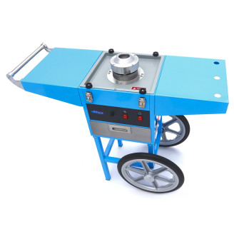 Maxima Suikerspinmachine &ndash; &Oslash; 52 cm &ndash; Blauw &ndash; met Onderstel