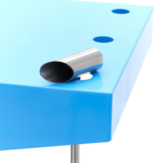 Maxima Suikerspinmachine &ndash; &Oslash; 52 cm &ndash; Blauw &ndash; met Onderstel