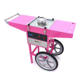 Maxima Suikerspinmachine &ndash; &Oslash; 52 cm &ndash; Roze &ndash; met Onderstel