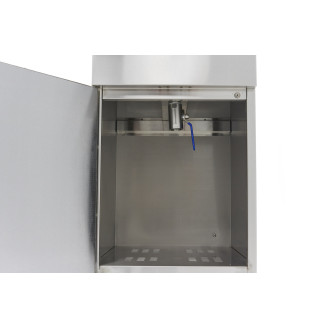 Maxima Frituurpan - 16 L - 1 Mand - met Tapkraan en Opbergruimte - 400V