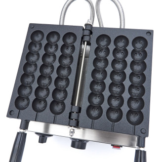 Maxima Wafelijzer - 3 Stuks - Lolly Emoji Wafel