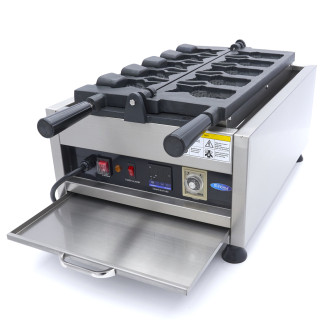 Maxima Wafelijzer - 5 Stuks - Taiyaki / Visvorm - Draaibaar - Digitaal