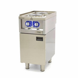 Maxima Kookplaat Horeca - 2 Pitten - Enkel - 60 cm Diep - Elektrisch