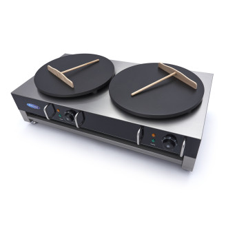 Maxima Crepebakplaat - Dubbele Crepes - 2 x 40 - incl. Beslagverdeler