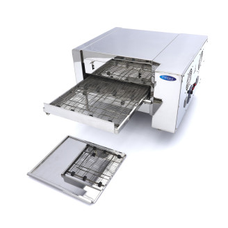 Maxima Pizza Oven met Transportband - 2 Pizza's &Oslash; 20 cm - 30 Pizza's/U