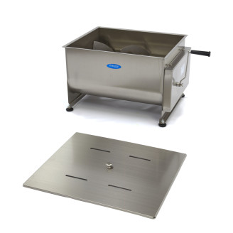 Maxima Vleesmenger - 60 L - 55 Kg Vlees - Dubbele As - Handmatig