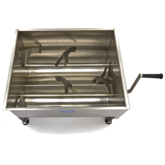 Maxima Vleesmenger - 60 L - 55 Kg Vlees - Dubbele As - Handmatig