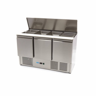Maxima Saladette - 400 L - 137 cm - 3 Deuren - incl. Snijplank