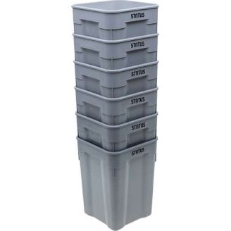 Status gastro vacu&uuml;m container 10L 225x225x306mm - excl. deksel