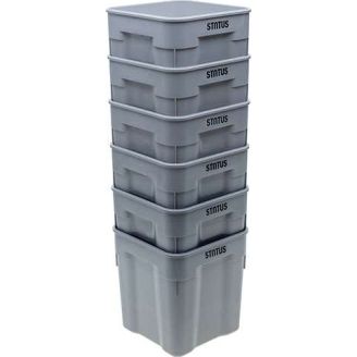 Status gastro vacu&uuml;m container 8L 225x225x240mm - excl. deksel