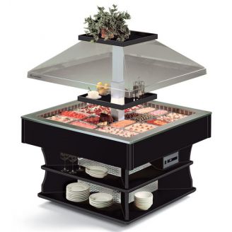 Tecfrigo bain-marie buffeteiland 8x 1/1GN
