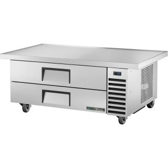 True onder-apparatuur koelkast met 2 lades en verlengd blad - 280L
