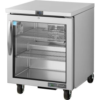 True onderbouw koelwerkbank met glazen deur - 184L