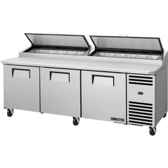 True pizzawerkbank 3-deurs - 875L (12x 1/3)