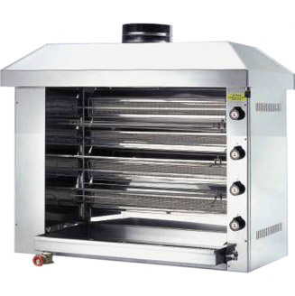 Ubert infrarood gas rotisserie/kippengrill RT 4 G, 4 spiesen
