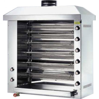 Ubert infrarood gas rotisserie/kippengrill RT 6 G, 6 spiesen