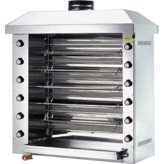 Ubert infrarood gas rotisserie/kippengrill RT 66 G, 11 spiesen