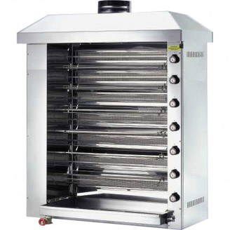 Ubert infrarood gas rotisserie/kippengrill RT 7 G, 7 spiesen