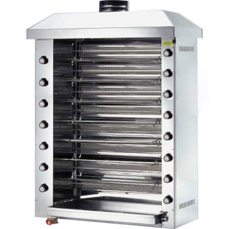 Ubert infrarood gas rotisserie/kippengrill RT 88 G, 15 spiesen