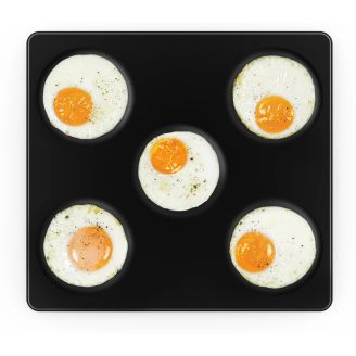 Unox EGGS 5 6x2 anti-aanbak bakplaat voor eieren 2/3 GN TG937