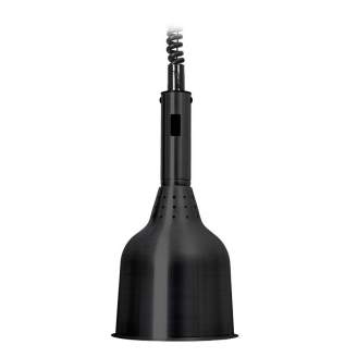 Warmhoudlamp zwart, incl. 250W lamp