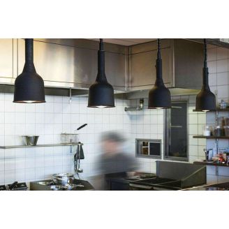 Warmhoudlamp zwart, incl. 250W lamp