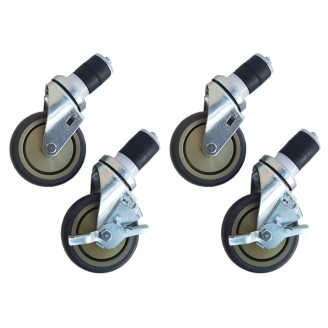 Maxima Werktafel wielen 4 stuks- 2 met rem - 4 inch / 10,2 cm