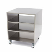Maxima Onderstel RVS - 60 x 60 cm - 120 Kg Draagvermogen - Zwenkwielen