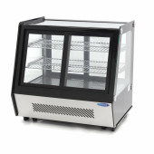 Maxima Gebaksvitrine - 125 L - 71 cm - Schuifdeuren Voor en Achter
