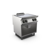 Mareno m1-700 plancha met 4 vlakke kookplaten - 80cm