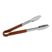 EMGA RVS Serveer tang bruin 25cm